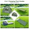 Green Blue 5-in-1 Camping Tent Combo Elevated Air Mattress Pillow Sleeping Bag